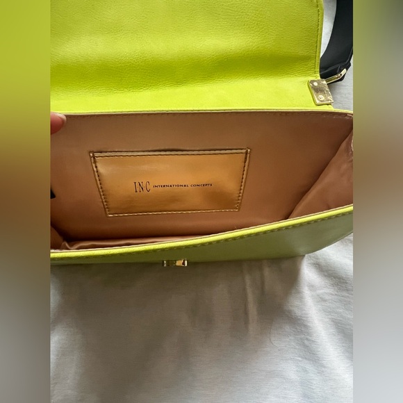 INC Lime Green Bag with two strap options - Picture 4 of 7